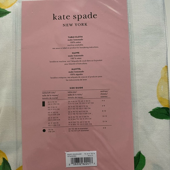 🆕🎀 Kate Spade ♠️ Tablecoth - Picture 3 of 3